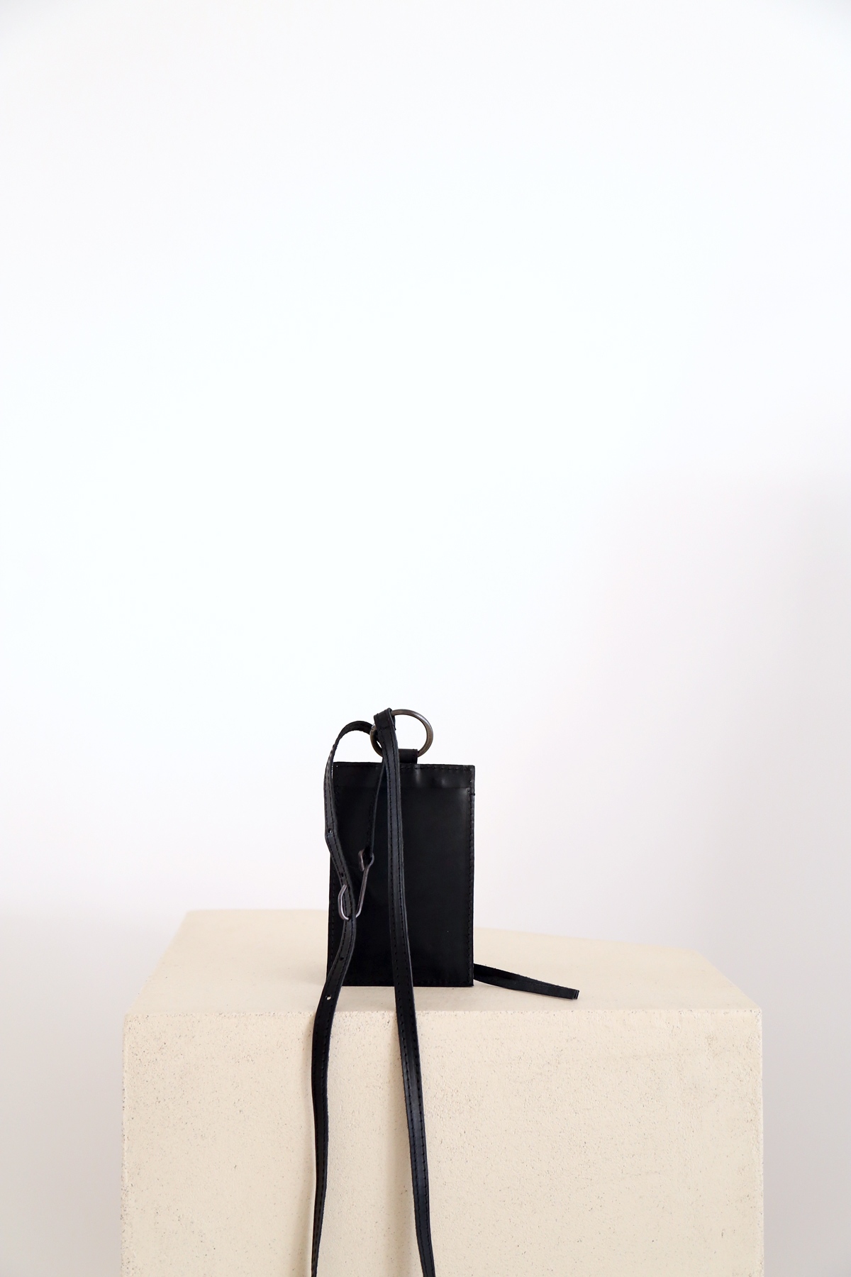 Ring Pocket Culatta Soft Black - Tagliovivo | Artisanal Leather Bags