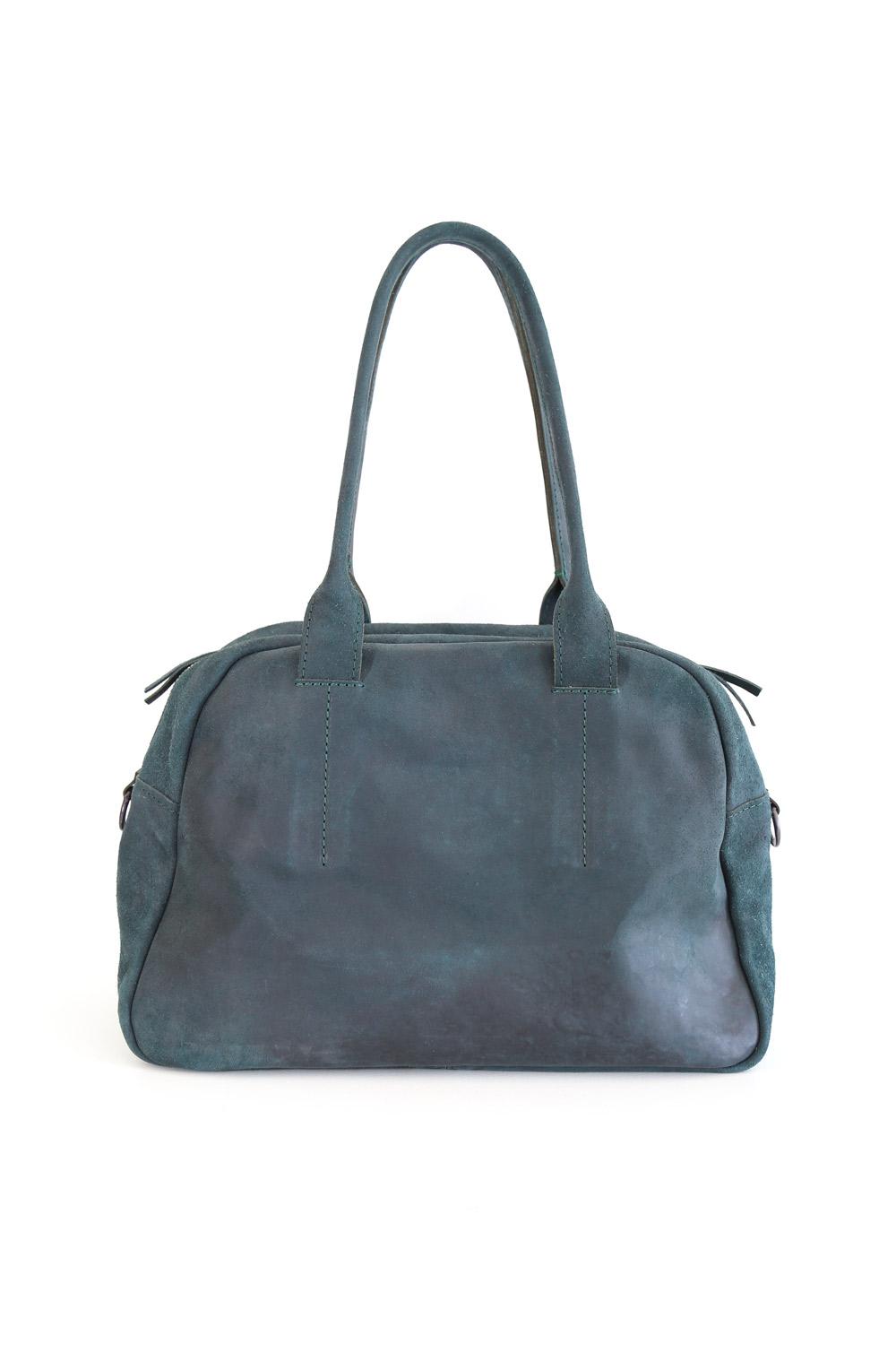 Bowling Culatta Reverse Petrol - Tagliovivo | Artisanal Leather Bags