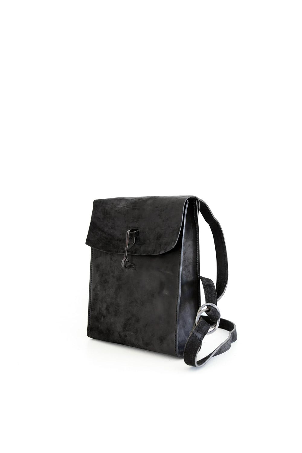 Doctor Crossbody Culatta Reverse Black - Tagliovivo | Artisanal Leather Bags